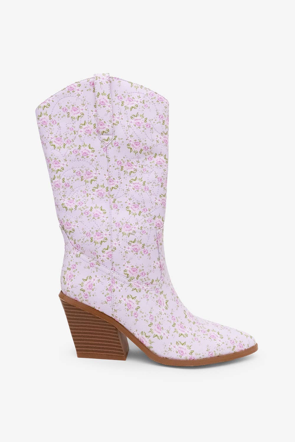 DAYLA - Chic Floral Print Western Boots 