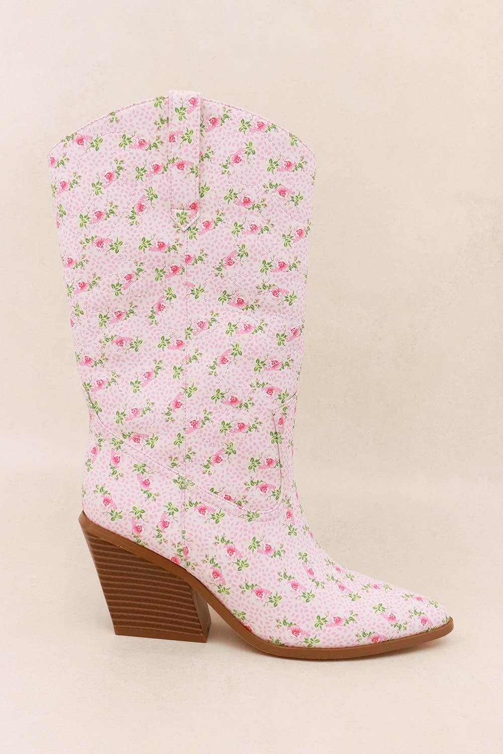 DAYLA - Chic Floral Print Western Boots 