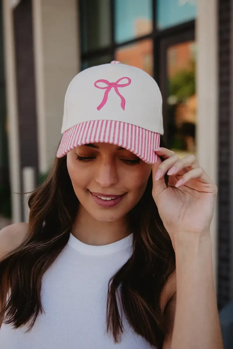 Coquette Bow Vintage Trucker Hat