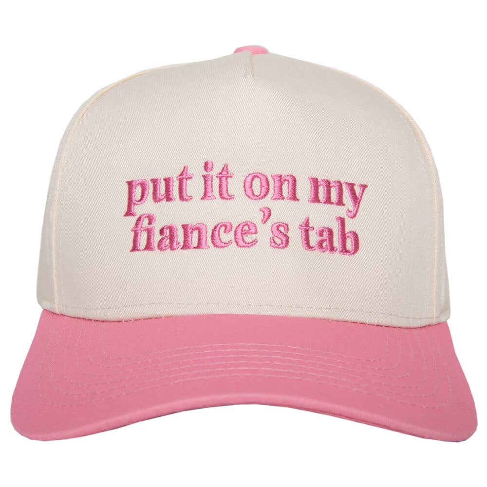 Put It On My Fiance's Tab Two-Toned Vintage Wholesale Hat