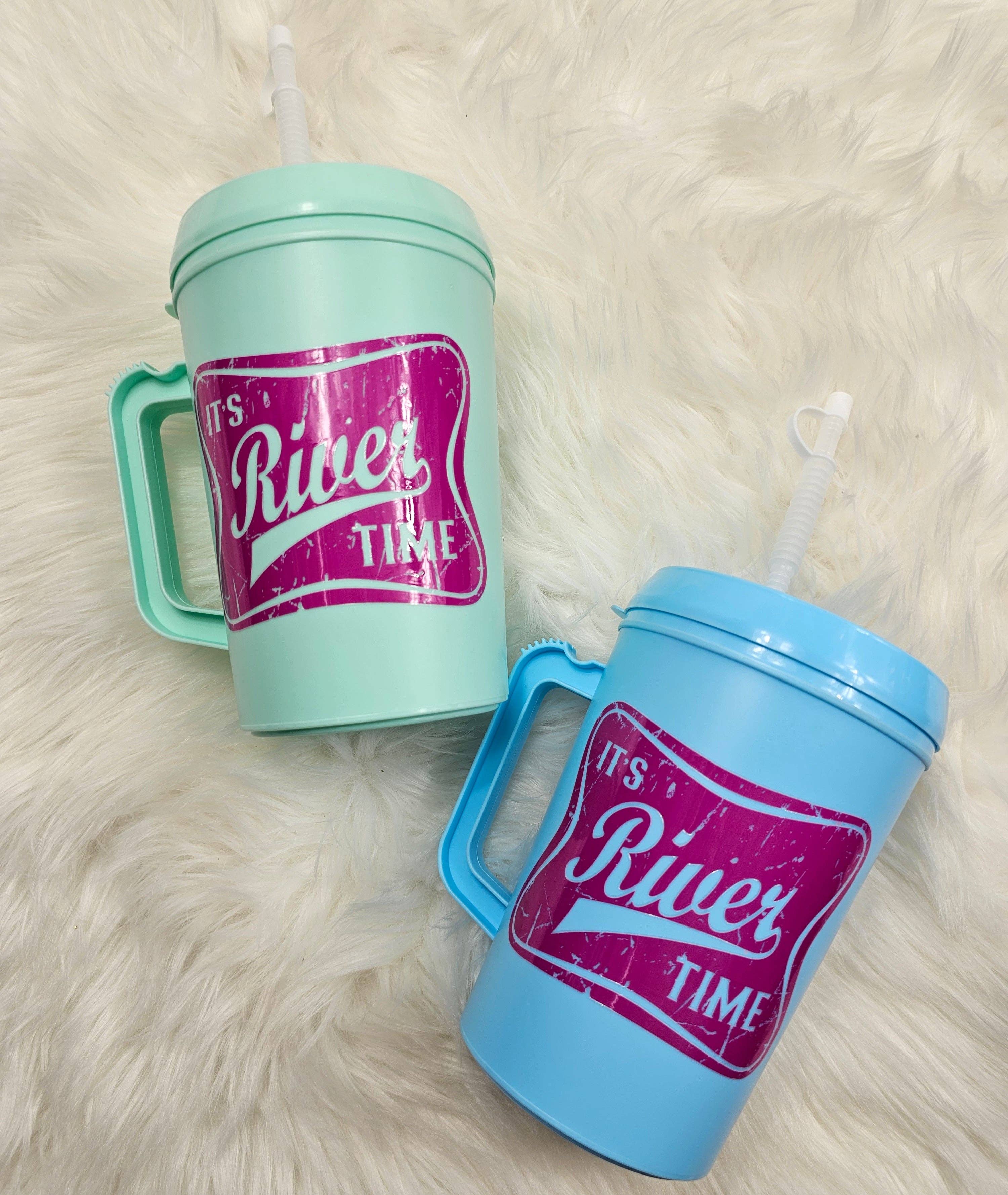 'It's River Time' Mega Trucker Mug 34oz