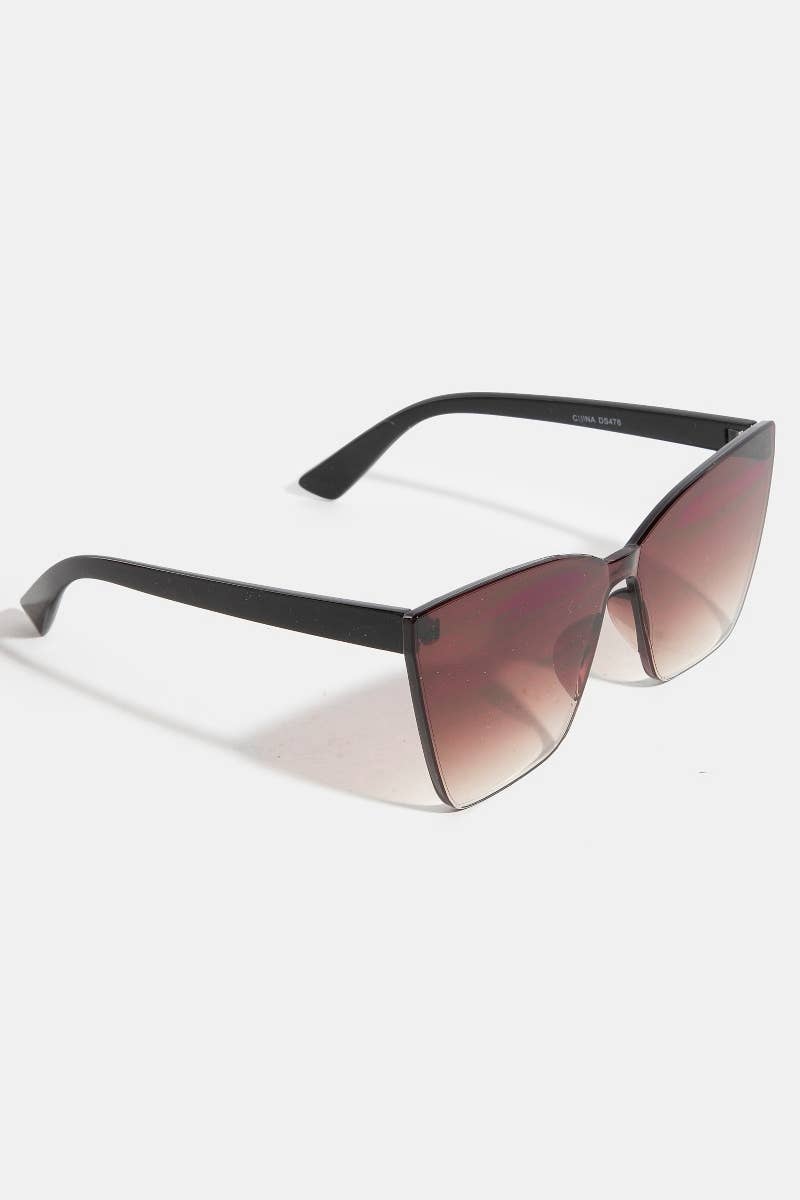 Large Frameless Round Square Sunglasses Set