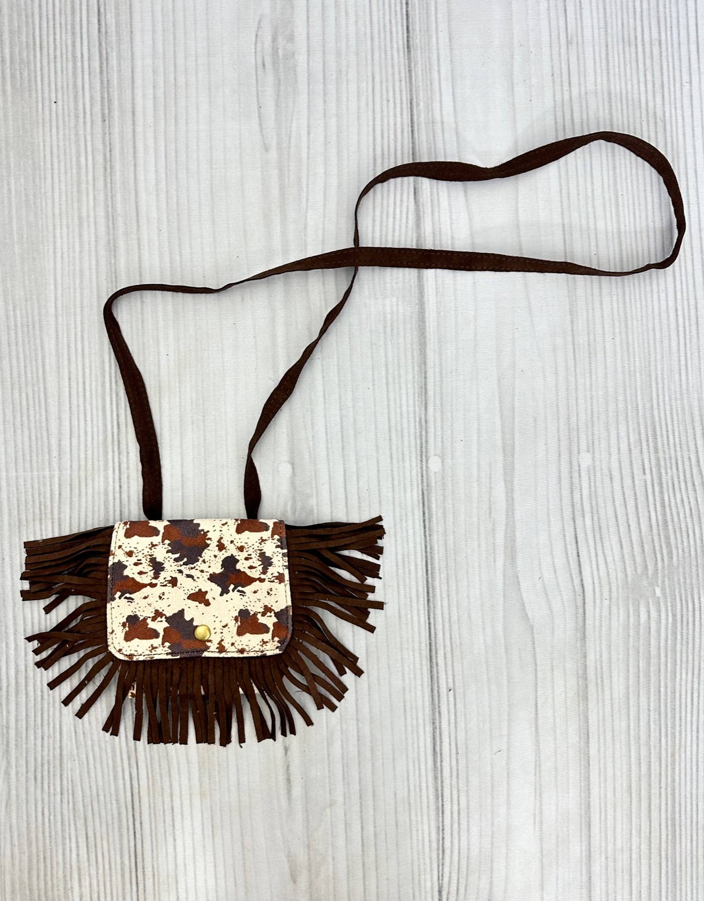 Cowhide Fringe Purse