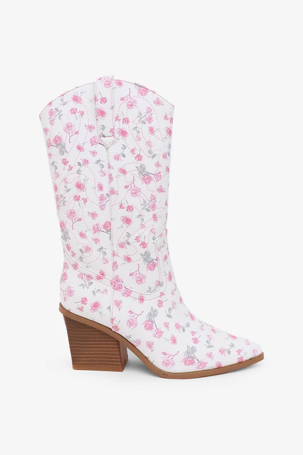 DAYLA - Chic Floral Print Western Boots 