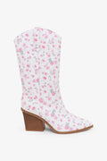 DAYLA - Chic Floral Print Western Boots 