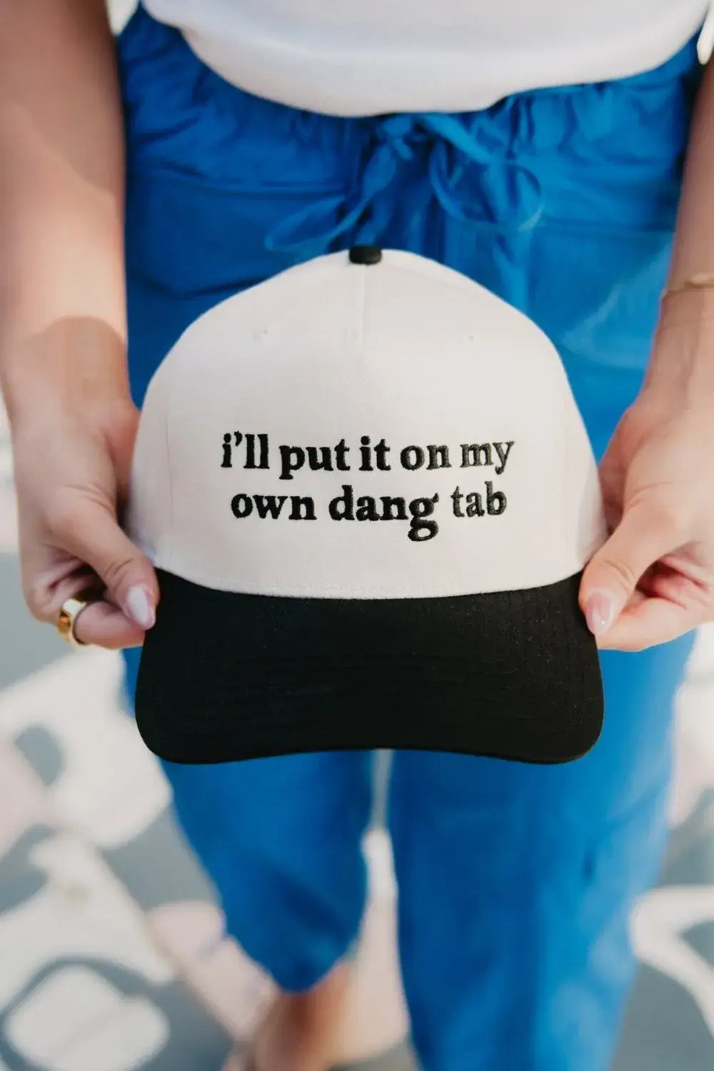 I'll Put It On My Own Dang Tab Cap Trucker Vintage