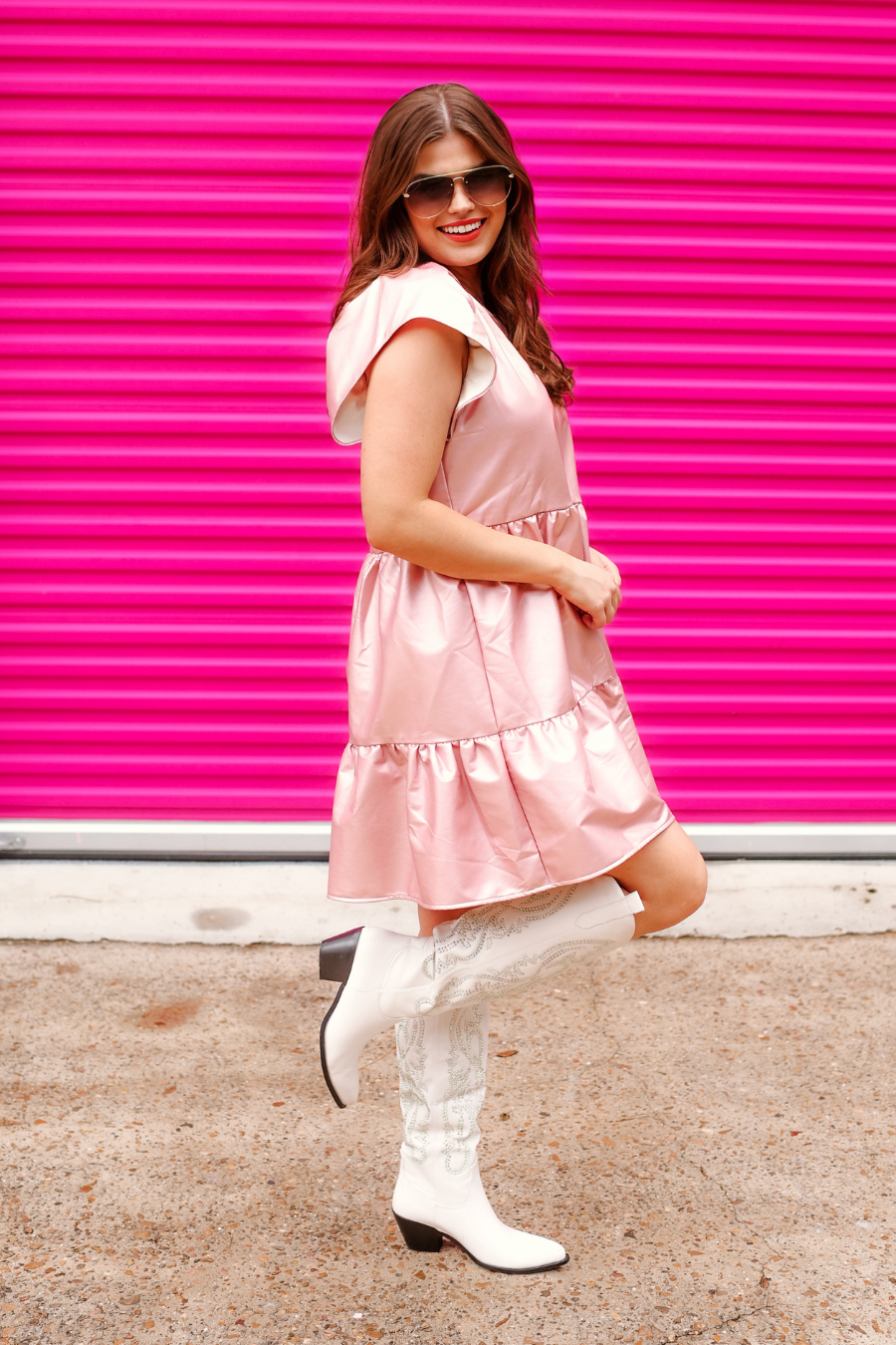 Huxley Faux Leather Dress