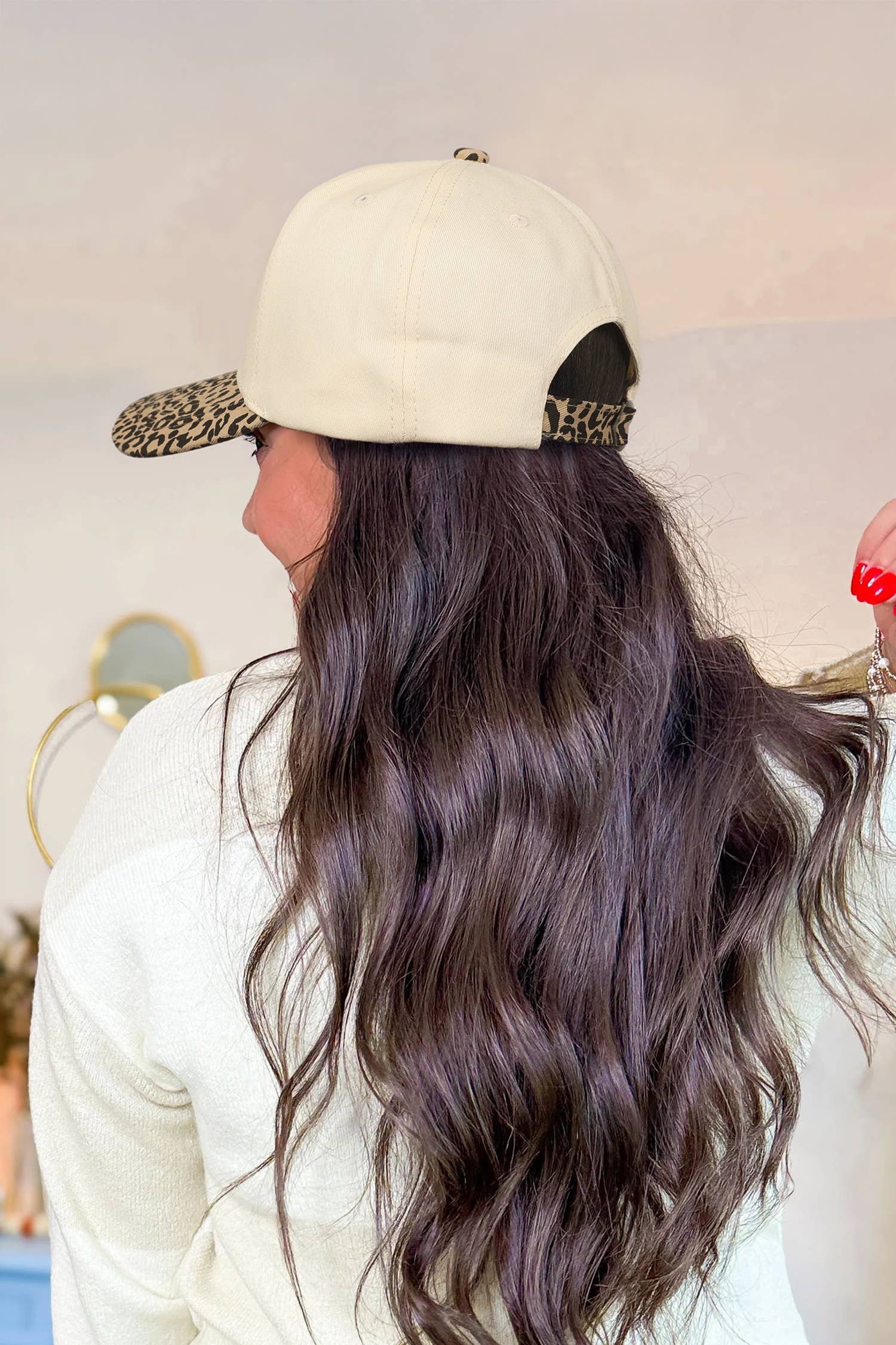 TEXAS Embroidered Leopard Baseball Cap