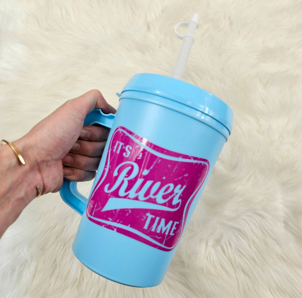 'It's River Time' Mega Trucker Mug 34oz