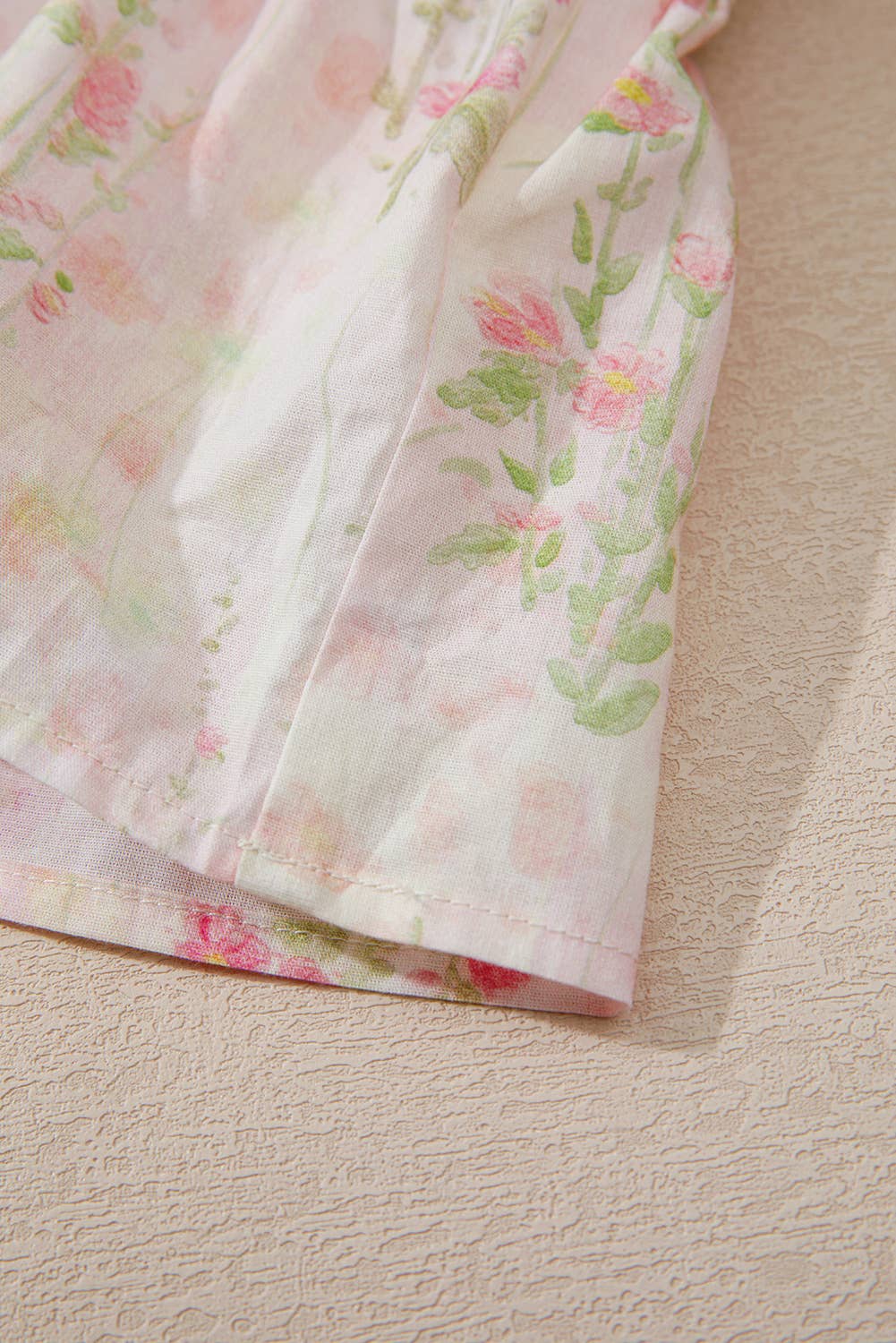 Puff Sleeve Square Neck Knotted Open Back Ruffled Mini Dress