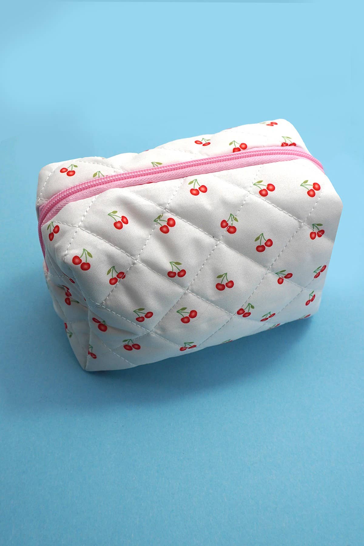 FLORAL TOILE PATTERN MAKEUP COSMETIC POUCH BAG