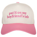 Put It On My Boyfriend's Tab Two-Toned Wholesale Vintage Hat