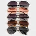 Metal Frame Double Bridge Sunglasses