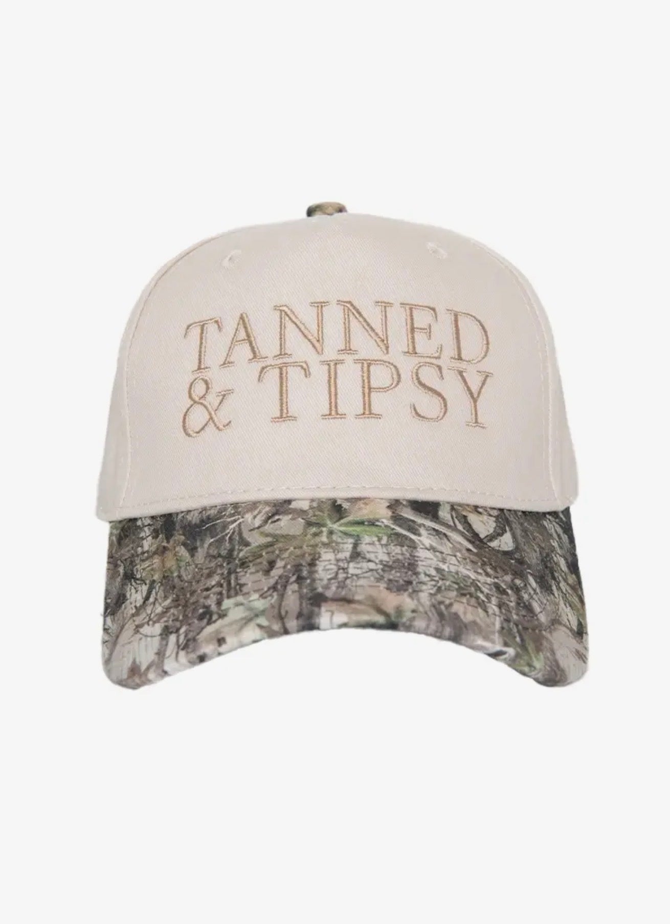 Tanned & Tipsy Two Tone Canvas Trucker Hat