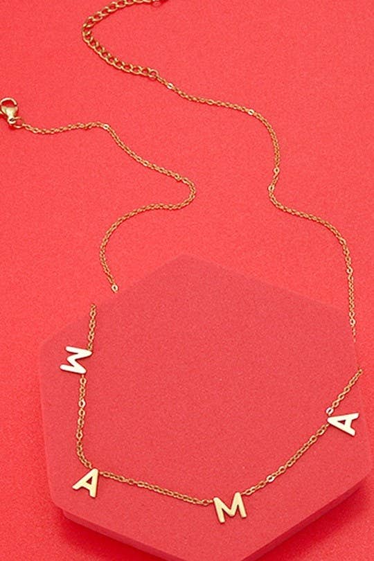 GOLD MAMA NECKLACE