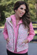 Delilah Puffer Vest- Ditzy Floral