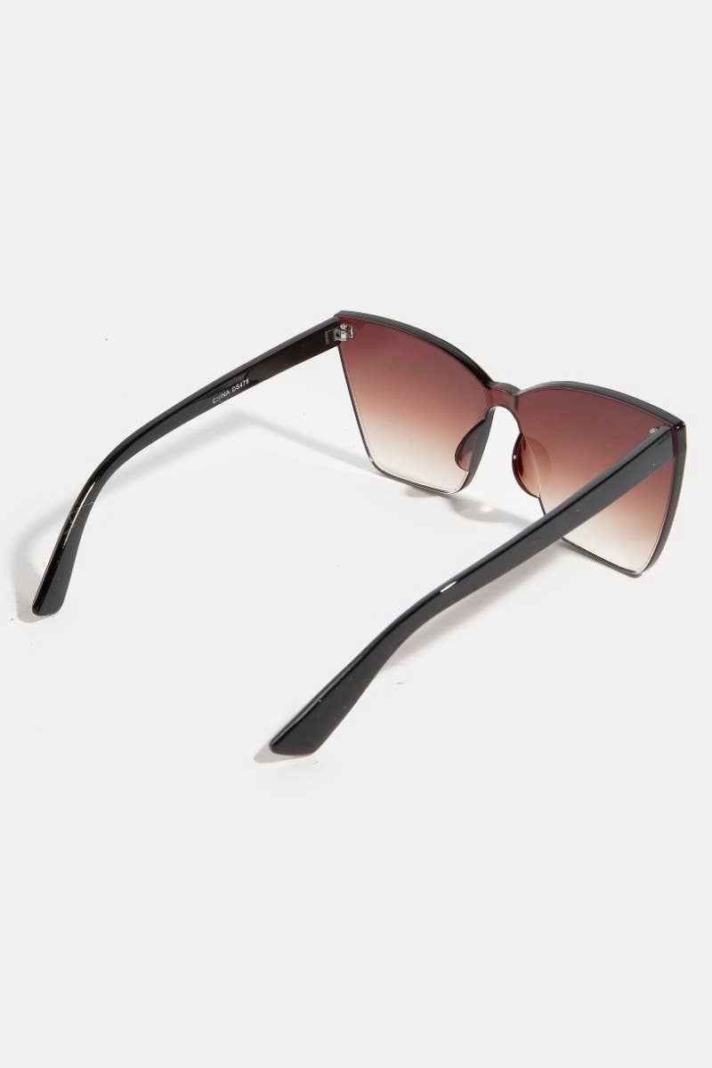 Large Frameless Round Square Sunglasses Set