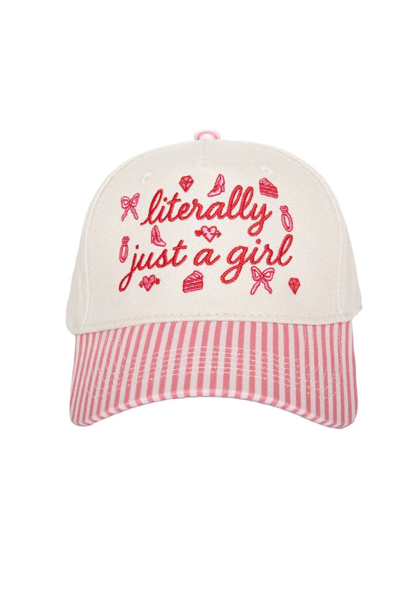 Literally Just A Girl Doodles Trucker Hats Vintage