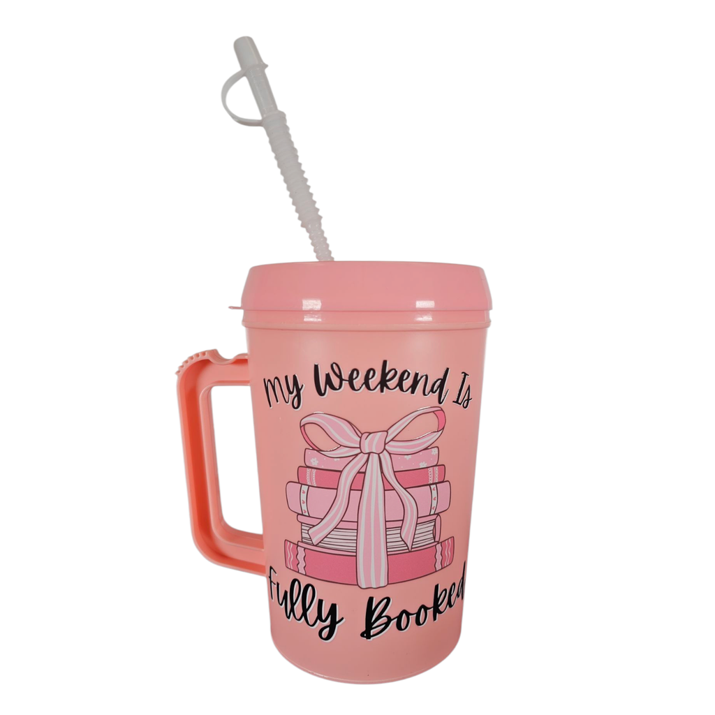 My Weekend Is Fully Booked HIP SIPS Mega Trucker Mug 34oz