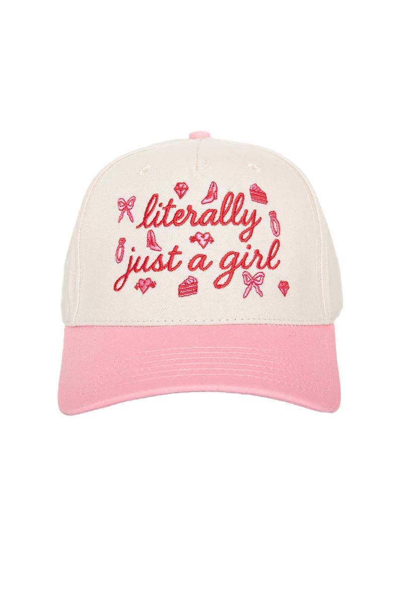 Literally Just A Girl Doodles Trucker Hats Vintage