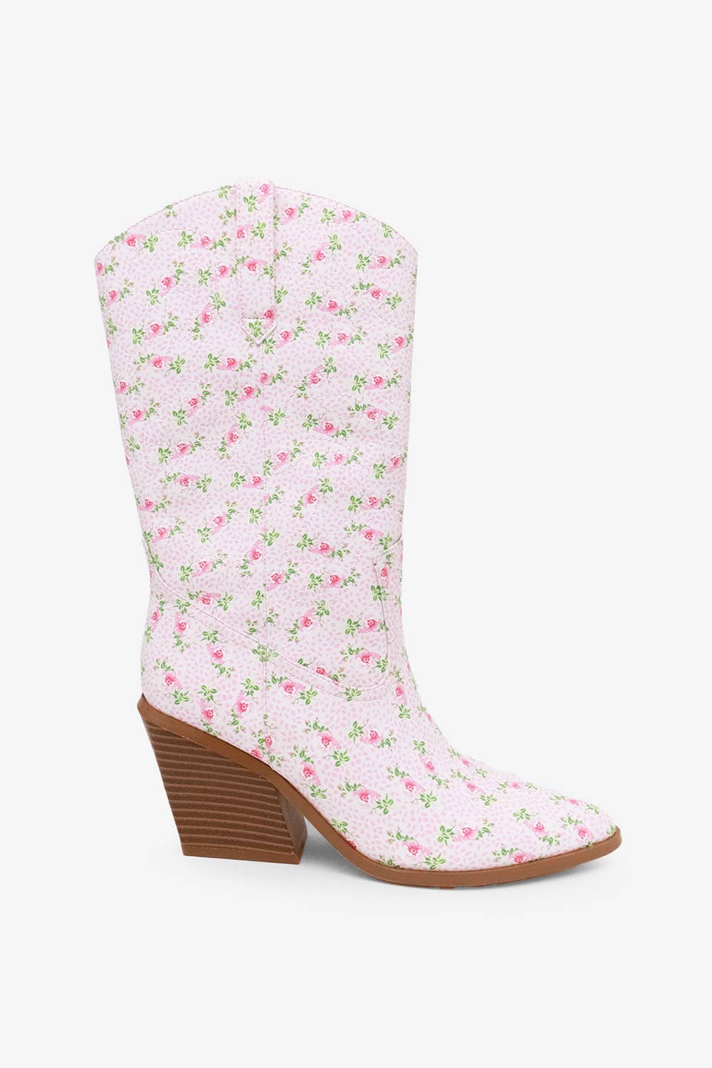 DAYLA - Chic Floral Print Western Boots 
