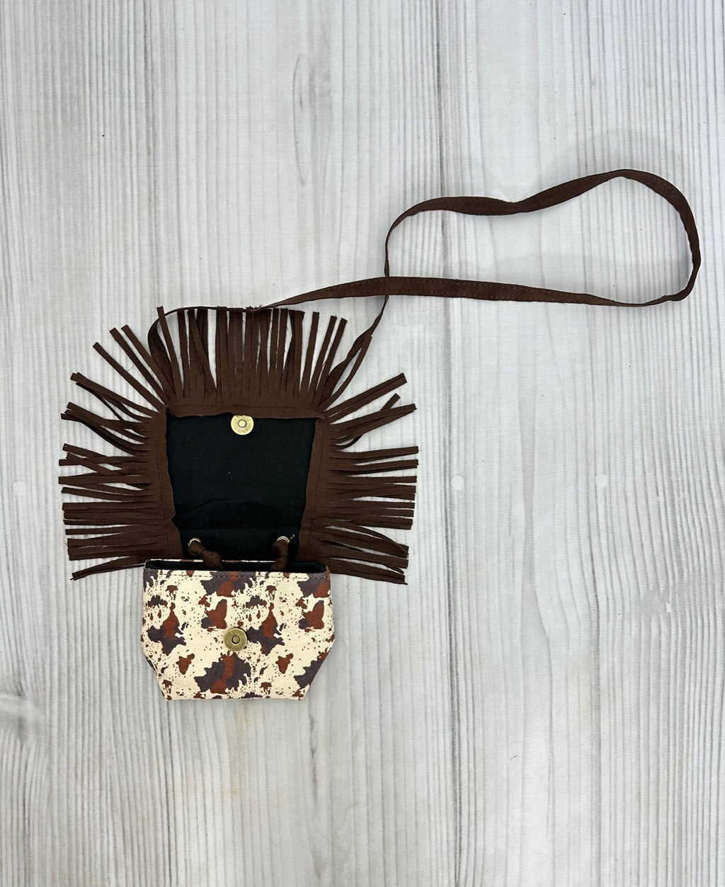 Cowhide Fringe Purse