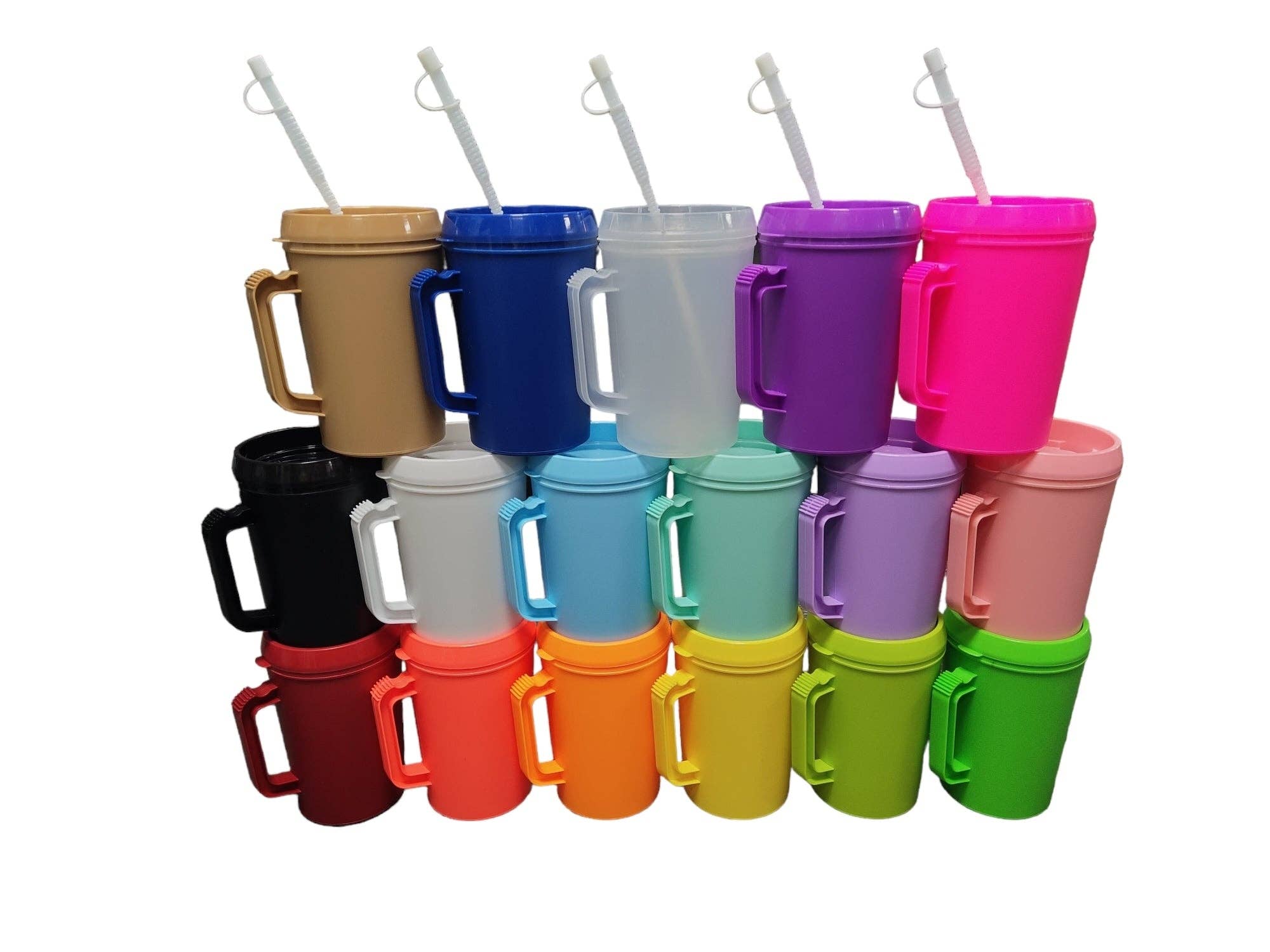 "Fueled By Iced Coffee and Anxiety" HIP SIPS Mega Mug 34oz