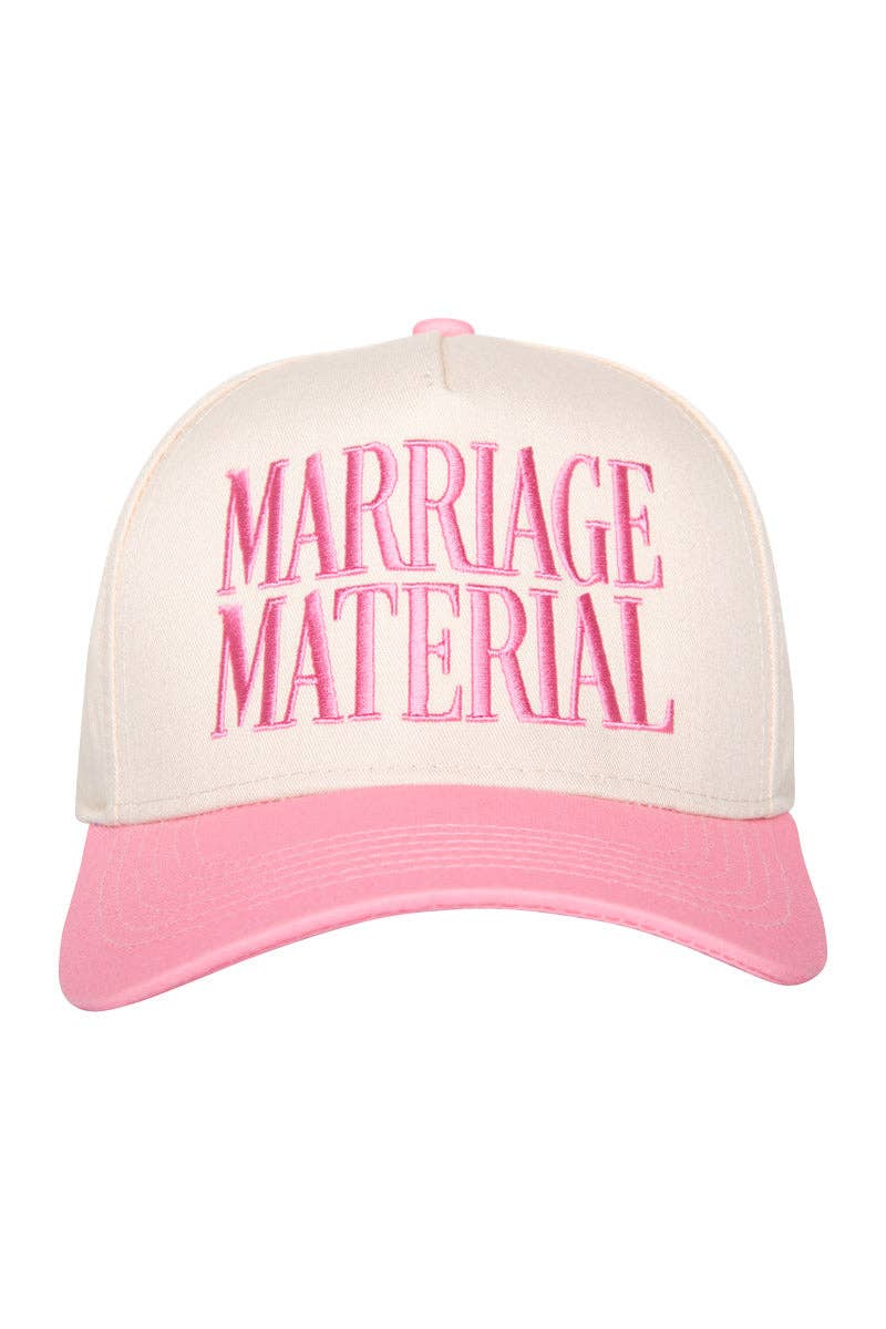 Marriage Material Two-Toned Trucker Hats For Women For Grads